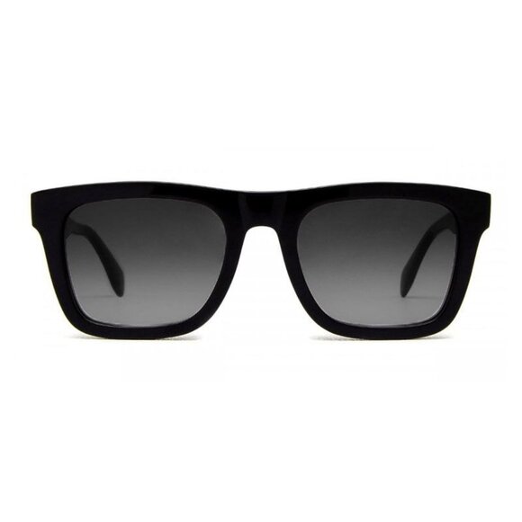 NEW ALEXANDER MCQUEEN SUNGLASSES AM0301S 001 SQUARE UNISEX BLACK EYEWEAR - Picture 2 of 3